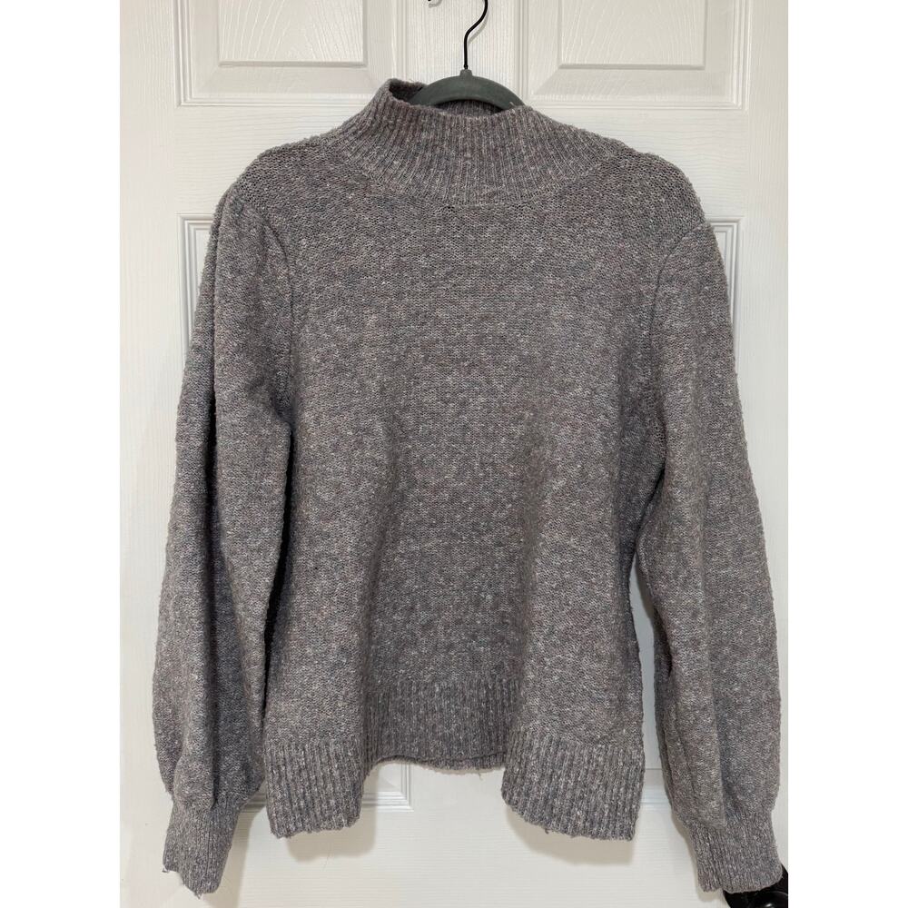 Marled Reunited Clothing Womens Sweater Heather Gray Pull Over XL